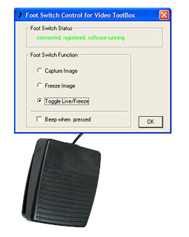 Foot switch plugin for Video ToolBox